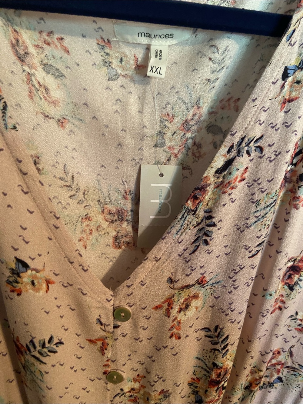 Soft pink blouse with cute details. New with tags never been worn. - Picture 5 of 6